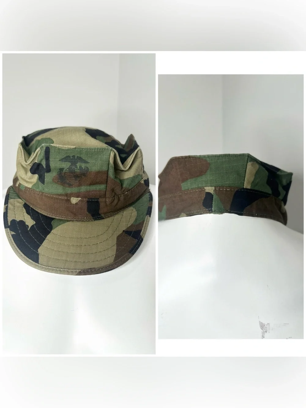 Camouflage Military-Style Cadet Cap - small